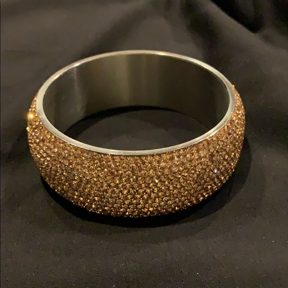 Gold rhinestone bangle.  BNWOT.